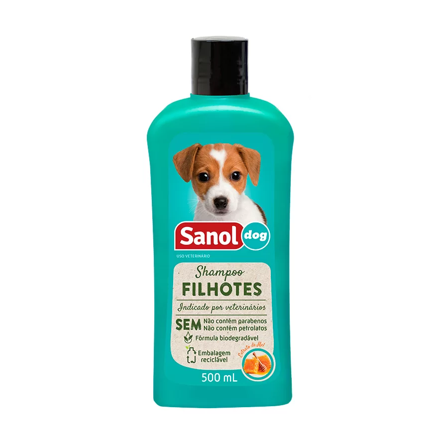 SHAMPOO PARA CÃES FILHOTES 500ML - SANOL DOG