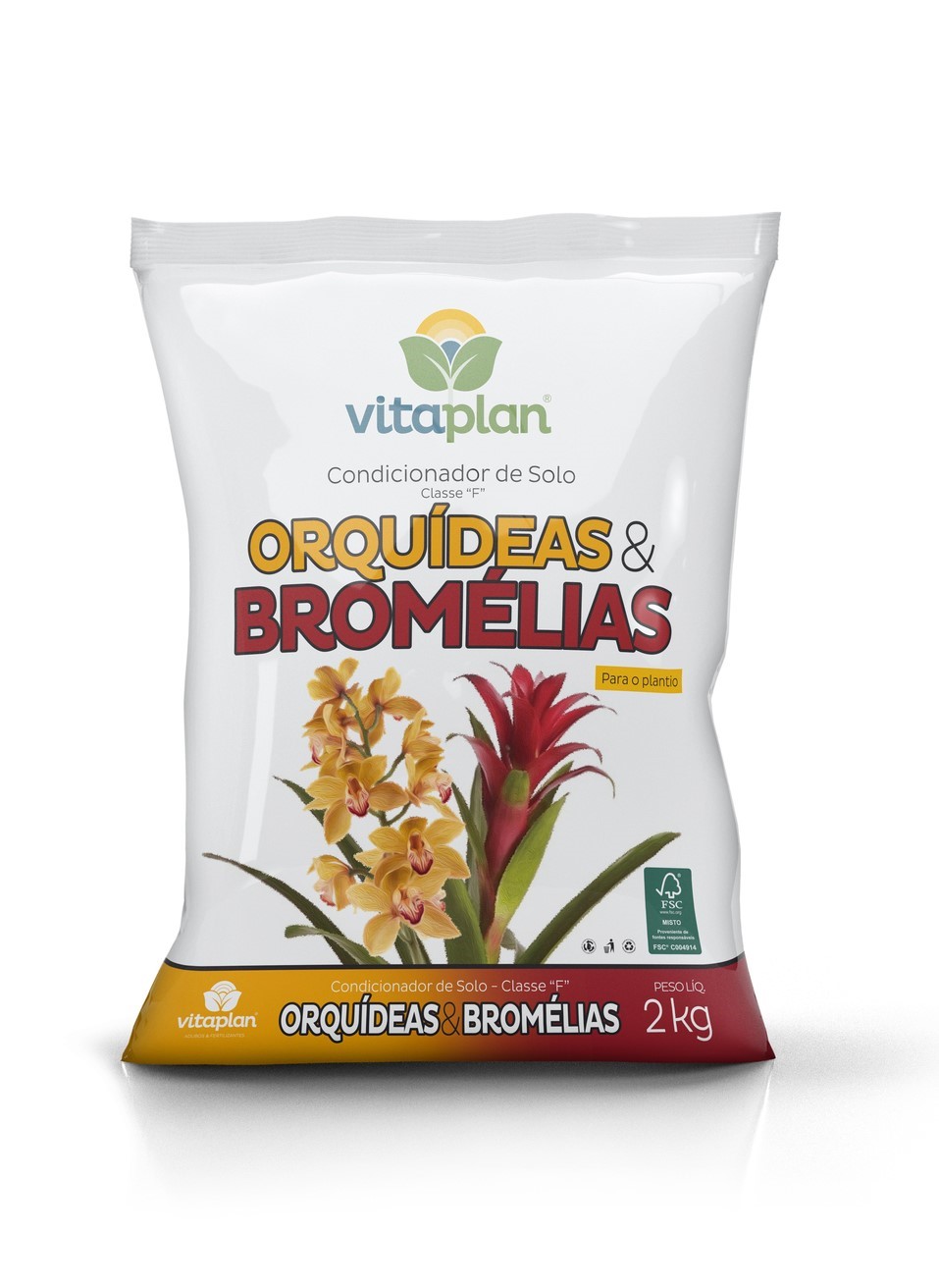 TERRA ESPECIAL PARA ORQUÍDEAS E BROMÉLIAS 2KG - VITAPLAN