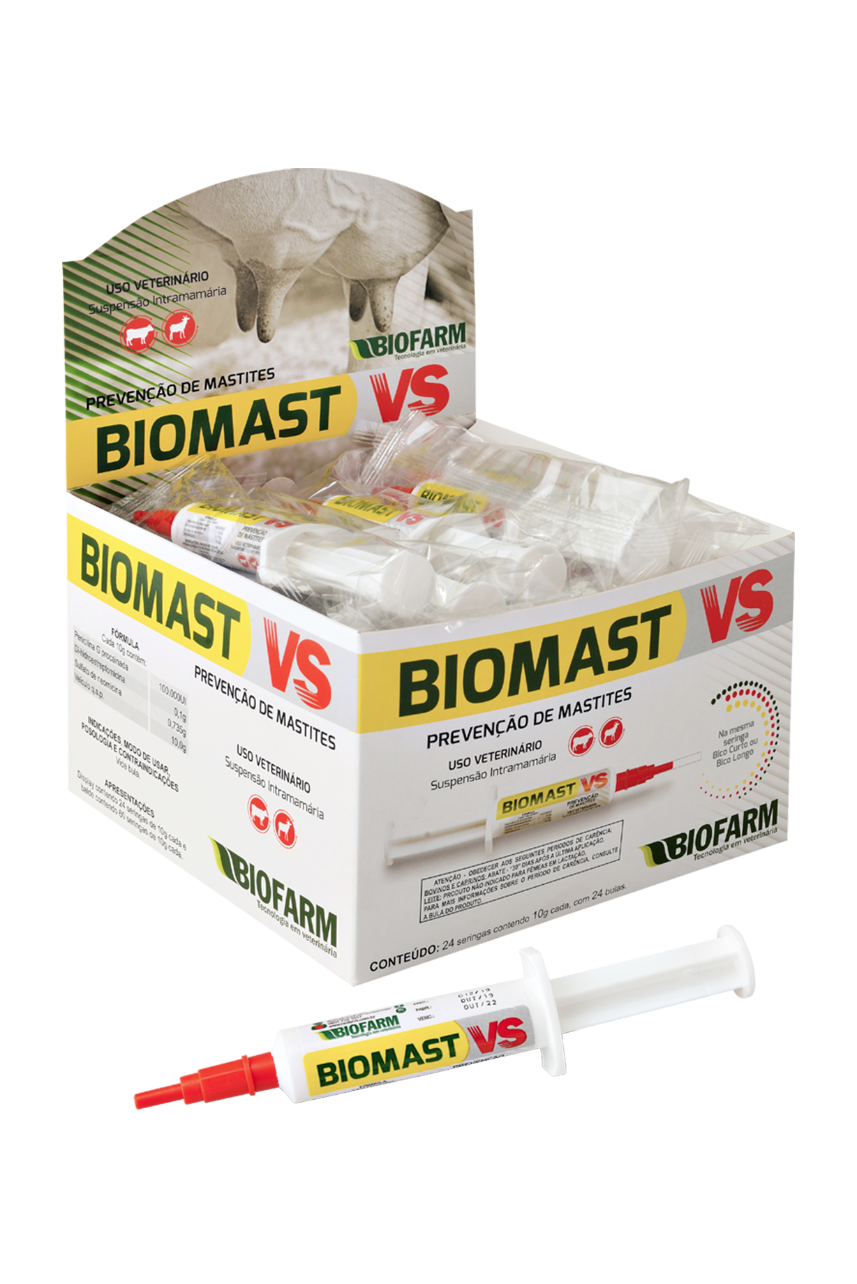 PREVENÇÃO DAS MASTITES BIOMAST VS 10GR - BIOFARM