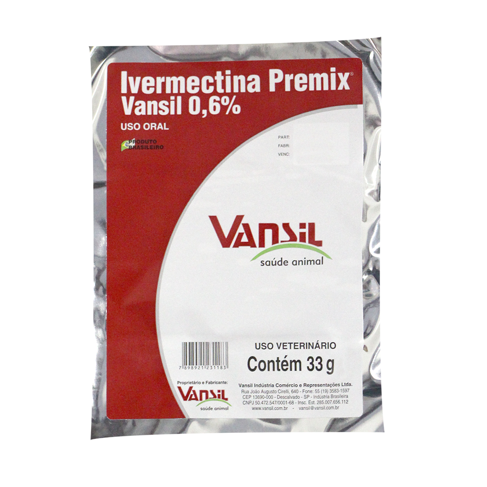 IVERMECTINA PREMIX 0,6% 333G - VANSIL