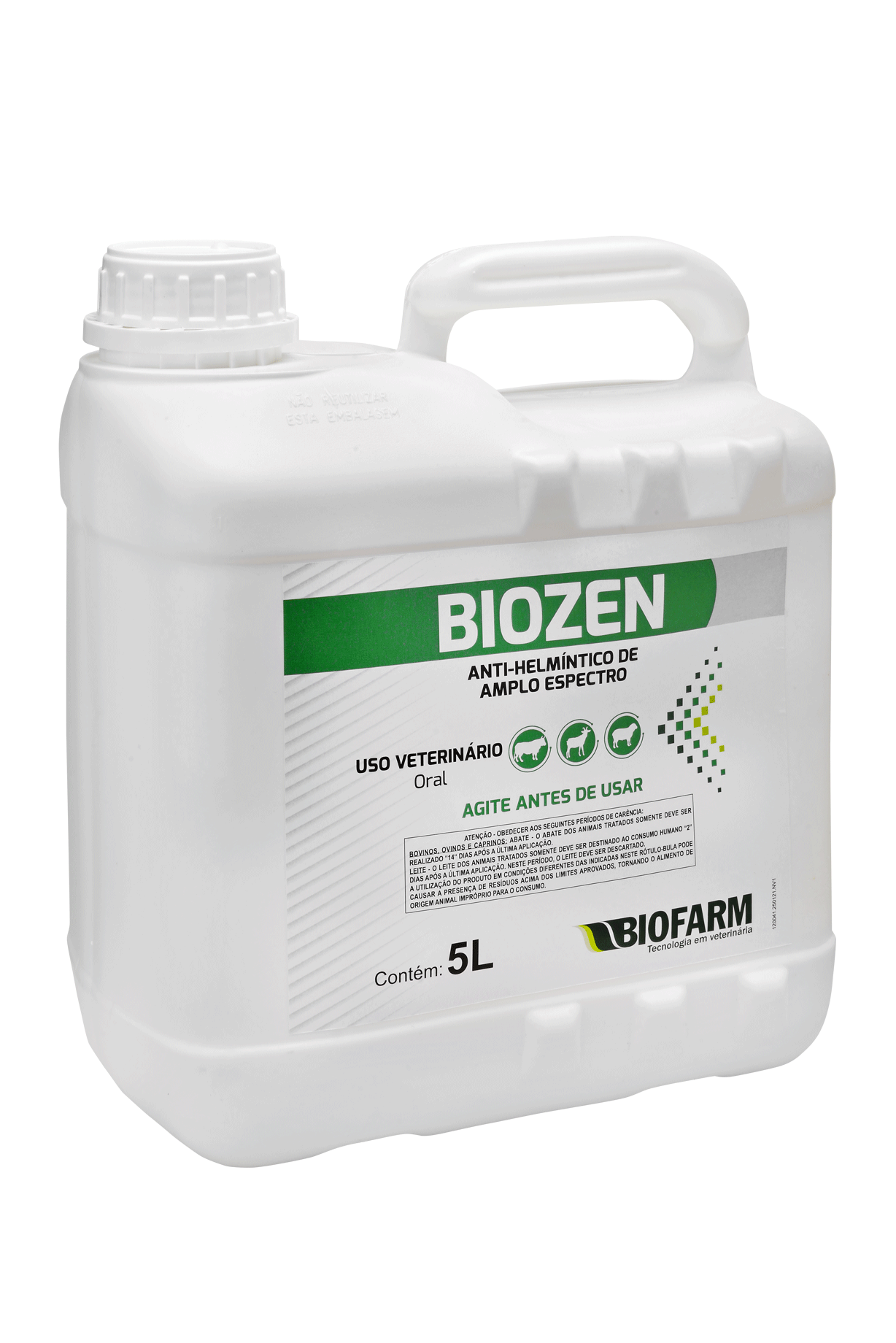 ANTI-HELMÍNTICO DE AMPLO ESPECTRO BIOZEN 5L USO ORAL - BIOFARM