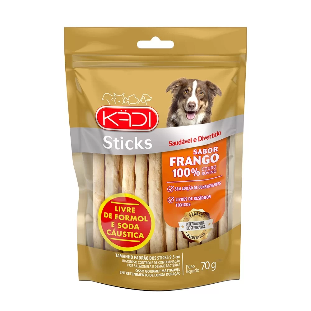 STICKS PARA CÃES KADI SABOR FRANGO 70G - KADI