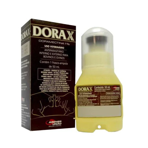 ENDECTOPARASITICIDA USO INJETÁVEL DORAX 50ML - AGENER UNIÃO