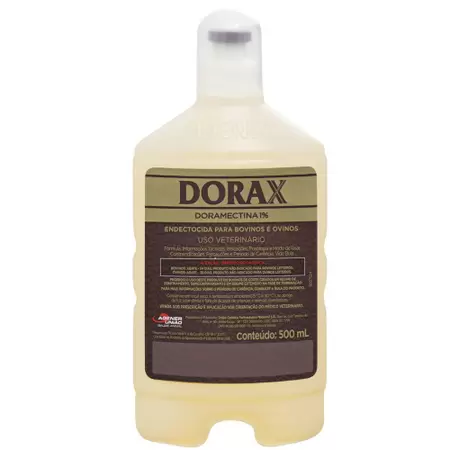 ENDECTOPARASITICIDA USO INJETÁVEL DORAX 500ML - AGENER UNIÃO