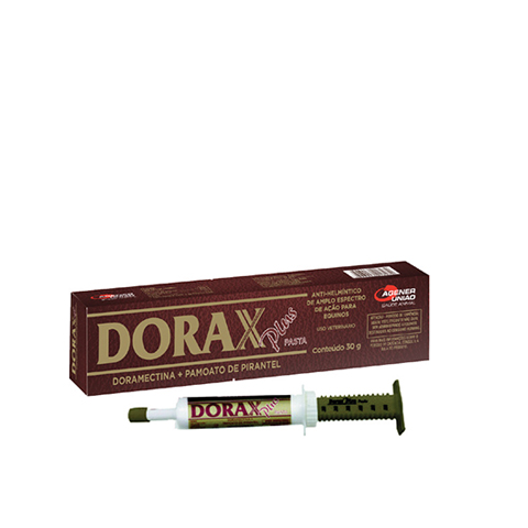 ANTI-HELMÍNTICO PARA EQUINOS DORAX PLUS PASTA 30G - AGENER UNIÃO