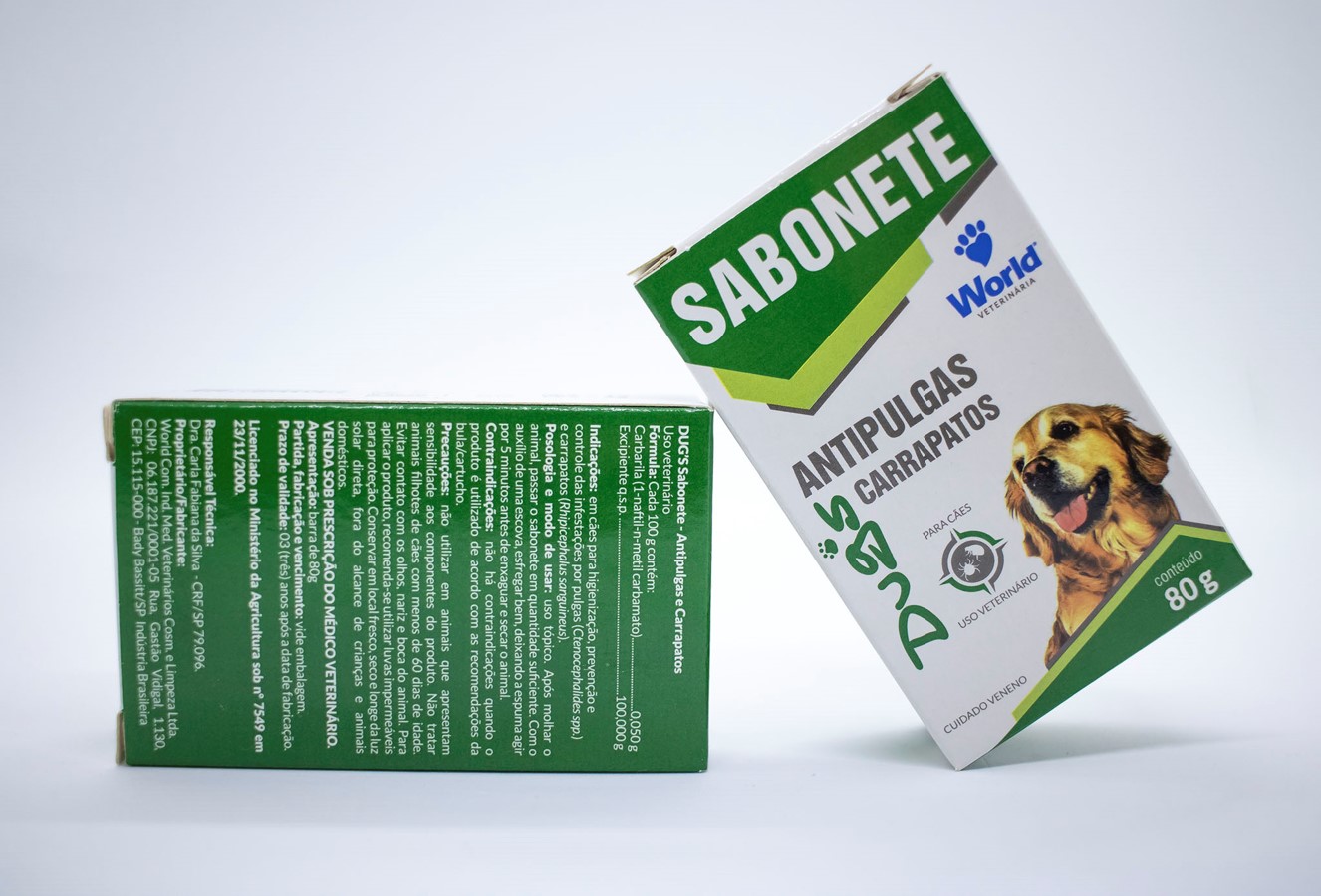 SABONETE ANTIPARASITÁRIO PARA CÃES 80G - DUG'S