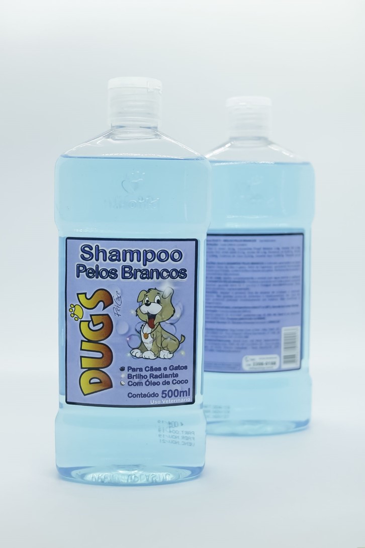 SHAMPOO PELOS BRANCOS PARA CÃES E GATOS 500ML - DUG'S