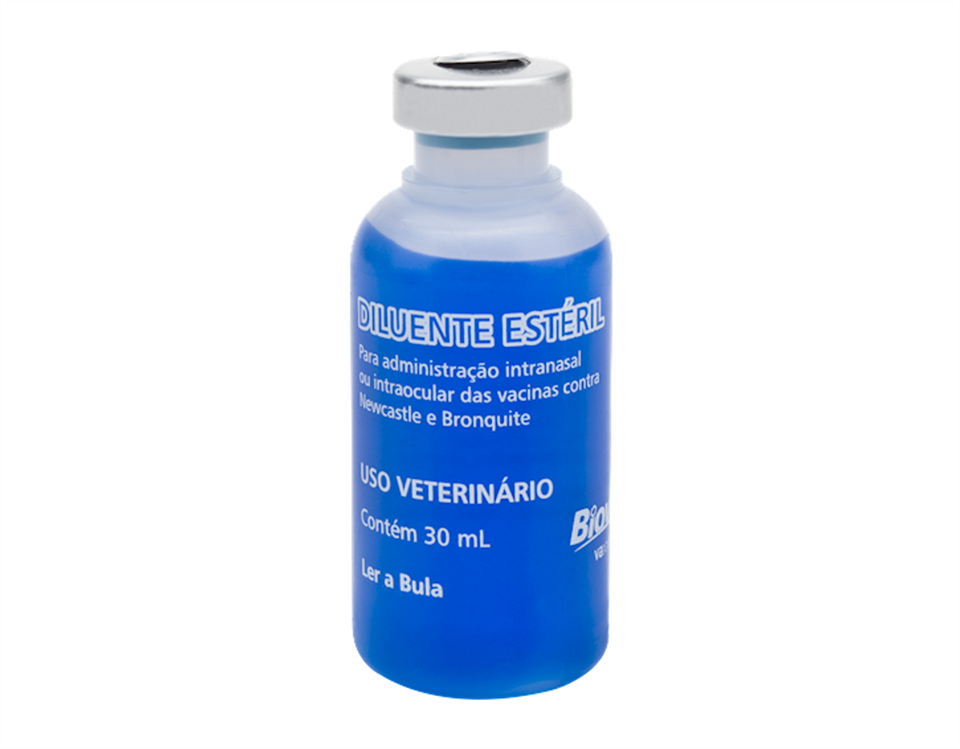 DILUENTE OCULAR PARA RECONSTITUIÇÃO DAS VACINAS LIOFILIZADAS VAXXON DILUENT 30ML - BIOVET