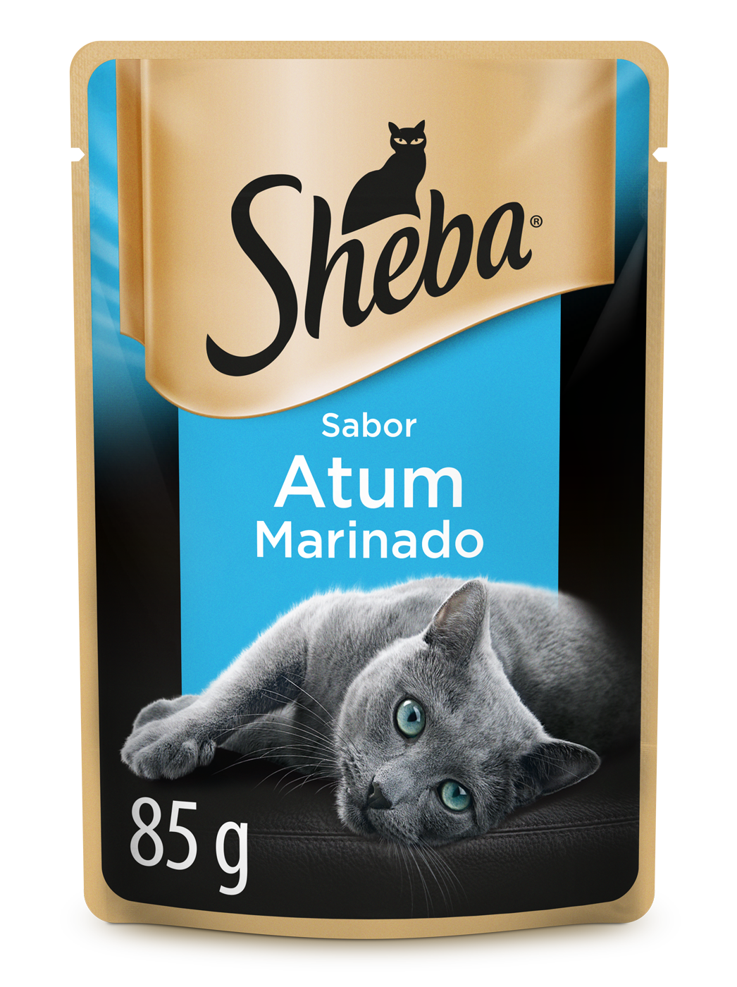 RAÇÃO ÚMIDA SHEBA SACHÊ CORTES SELECIONADOS ATUM MARINADO PARA GATOS ADULTOS 85G