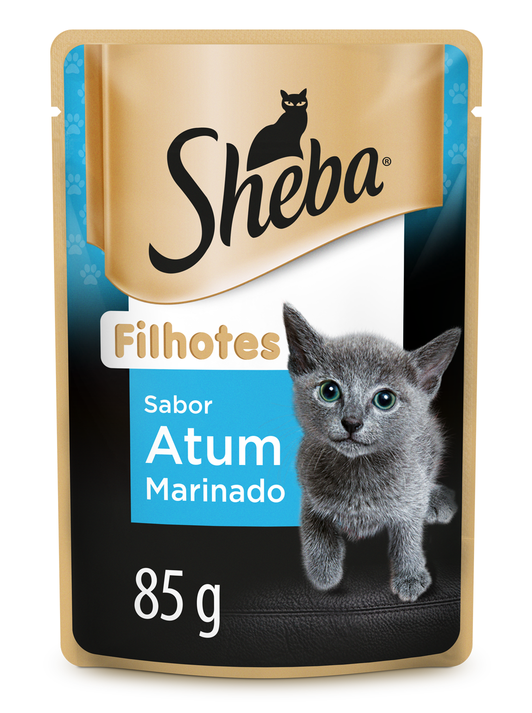 RAÇÃO ÚMIDA SHEBA SACHÊ CORTES SELECIONADOS ATUM MARINADO PARA GATOS FILHOTES 85G