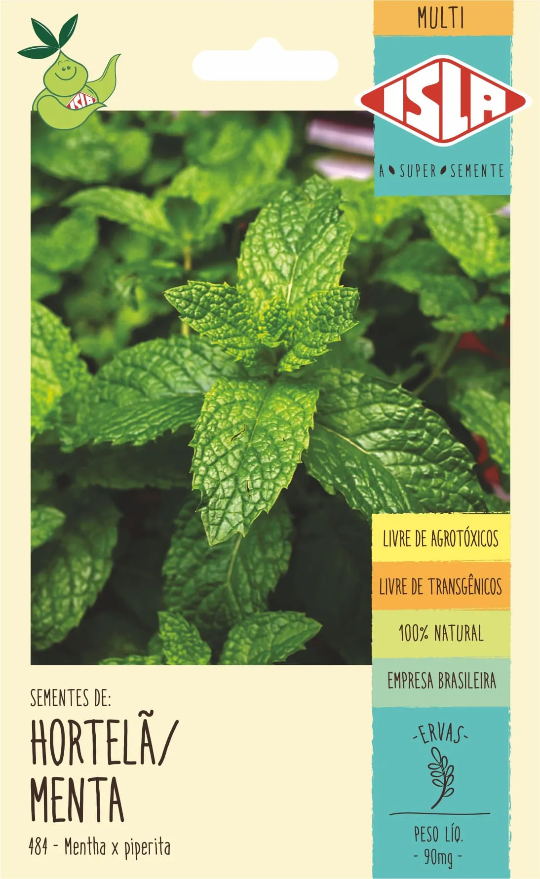 SEMENTE DE HORTELÃ MENTA 90MG - ISLA
