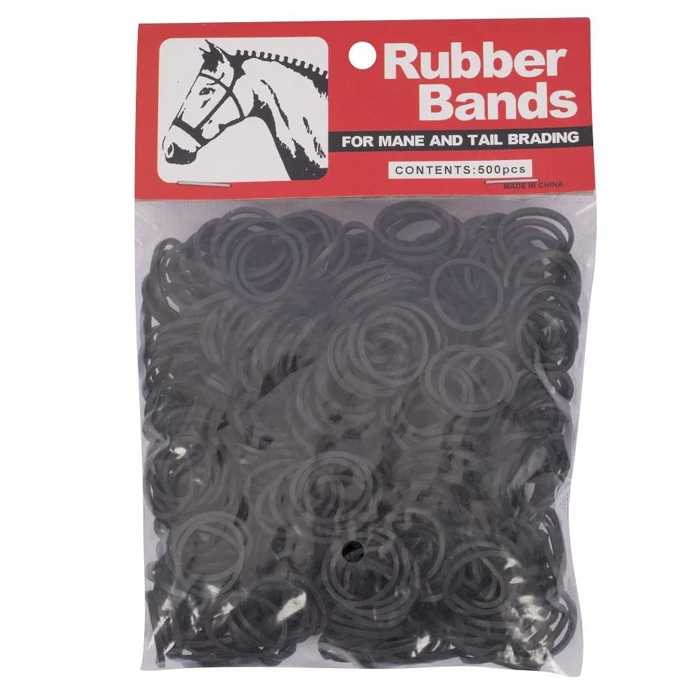 ELÁSTICO PARA CRINA RUBBER BANDS PRETO - KAUANA
