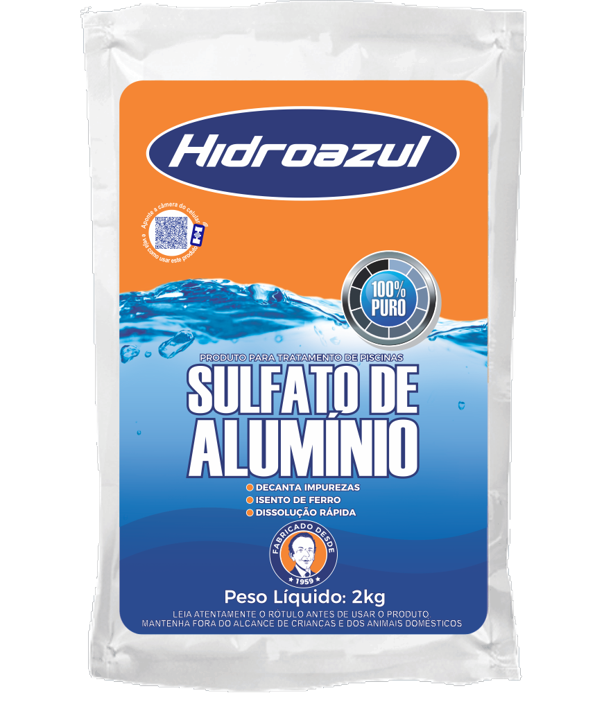 SULFATO DE ALUMÍNIO HIDROAZUL 2KG