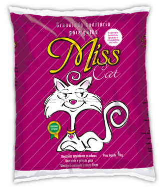 AREIA SANITÁRIA PARA GATOS MISS CAT 4KG