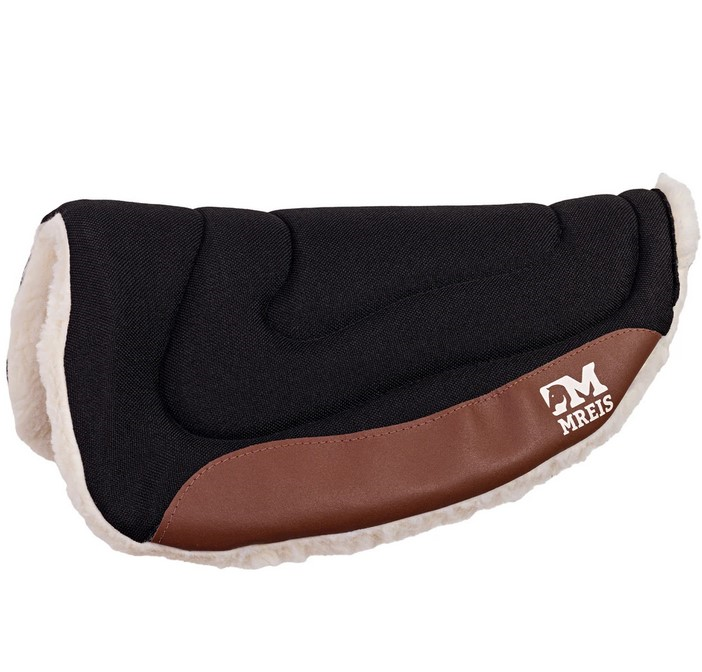 MANTA PARA TAMBOR E VAQUEJADA COM PELEGO PRETO - MREIS