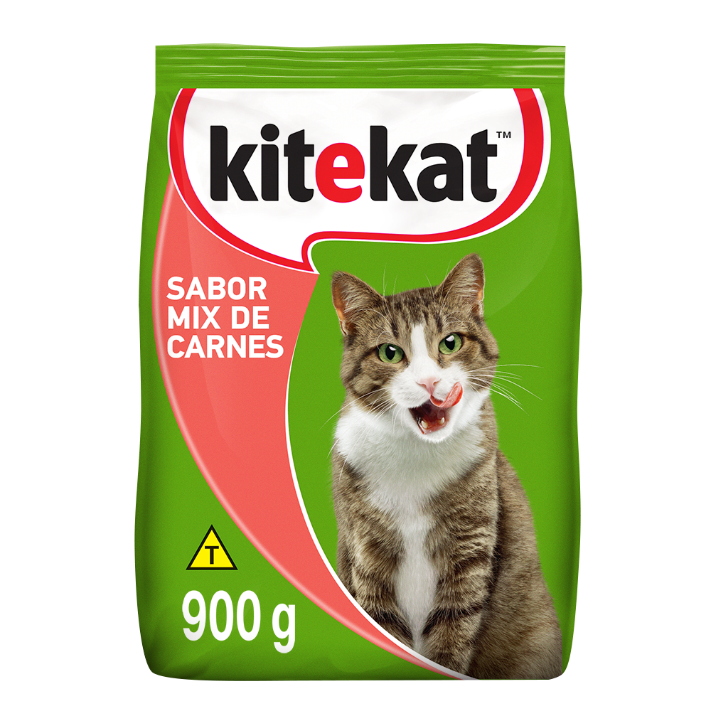 RAÇÃO KITEKAT MIX DE CARNES PARA GATOS ADULTOS 900G