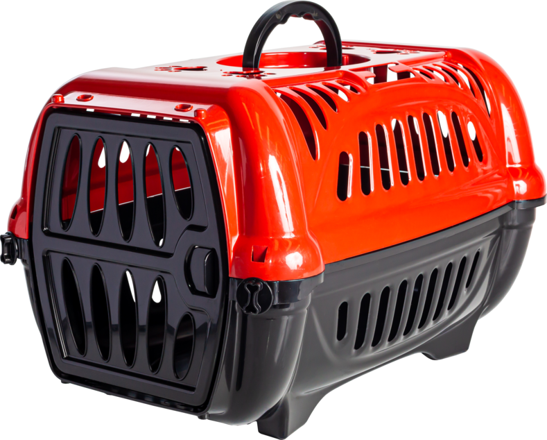 CAIXA TRANSPORTE PARA CÃES E GATOS Nº 1 VERMELHA