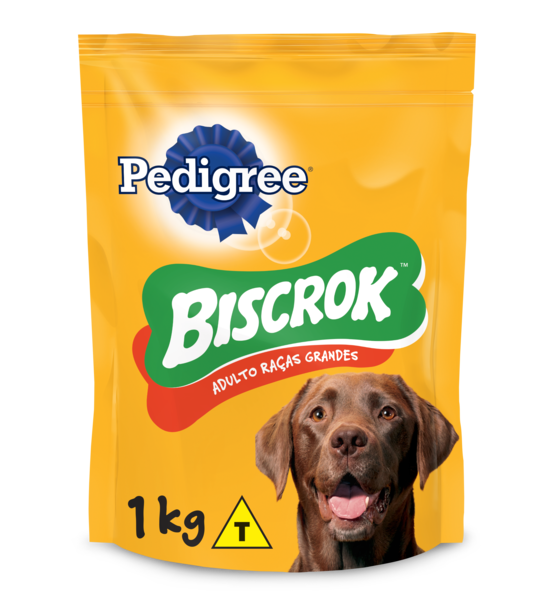 BISCOITO PEDIGREE BISCROK PARA CÃES ADULTOS RAÇAS GRANDES 1KG