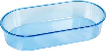 BANHEIRA OVAL AZUL GRANDE 400ML