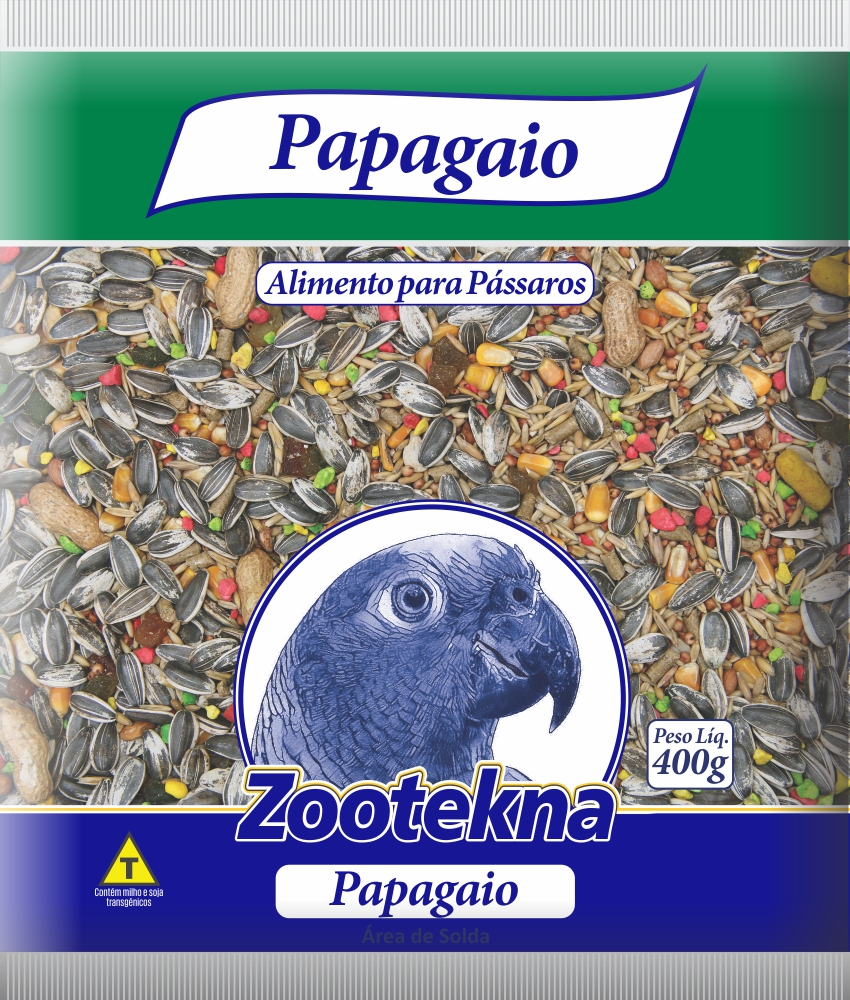 RAÇÃO MISTURA BALANCEADA DE SEMENTES COM FRUTAS PARA PAPAGAIO 1KG - ZOOTEKNA