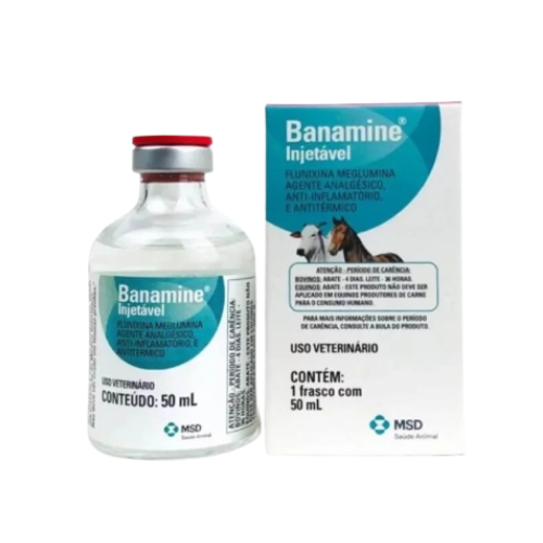 ANALGÉSICO INJETÁVEL BANAMINE INJETÁVEL 50 ML - MSD