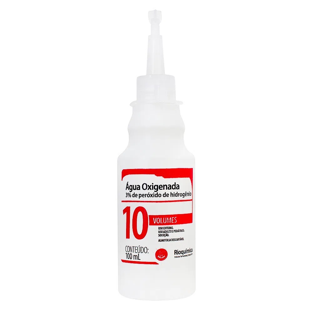 ÁGUA OXIGENADA 10 VOLUMES 100ML - RIOQUÍMICA