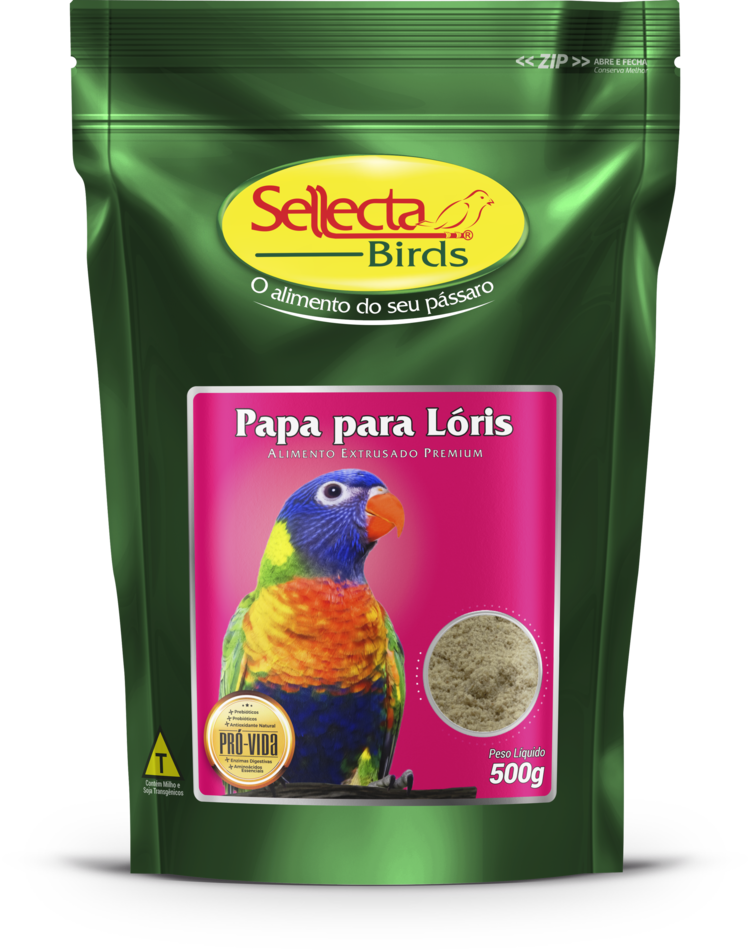 PAPA PARA LÓRIS 500G - SELLECTA