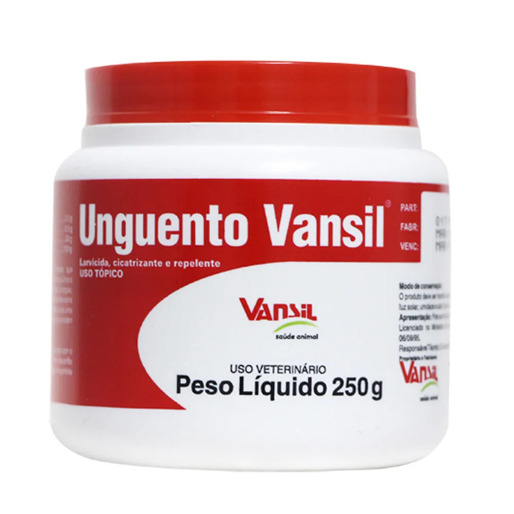 LARVICIDA, CICATRIZANTE E REPELENTE UNGUENTO 250G - VANSIL