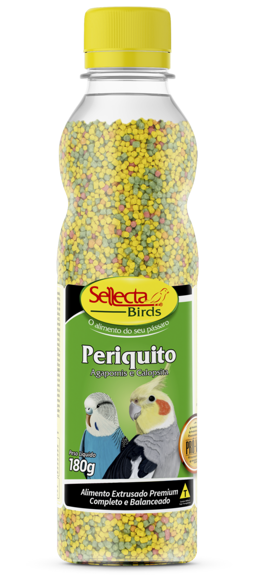 RAÇÃO EXTRUSADO PERIQUITO, AGAPORNIS E CALOPSITA 5KG - SELLECTA