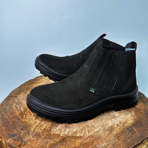 BOTINA PARA TRABALHO 071 NOBUCK PRETO N°41 - PALMA FLEX FORT