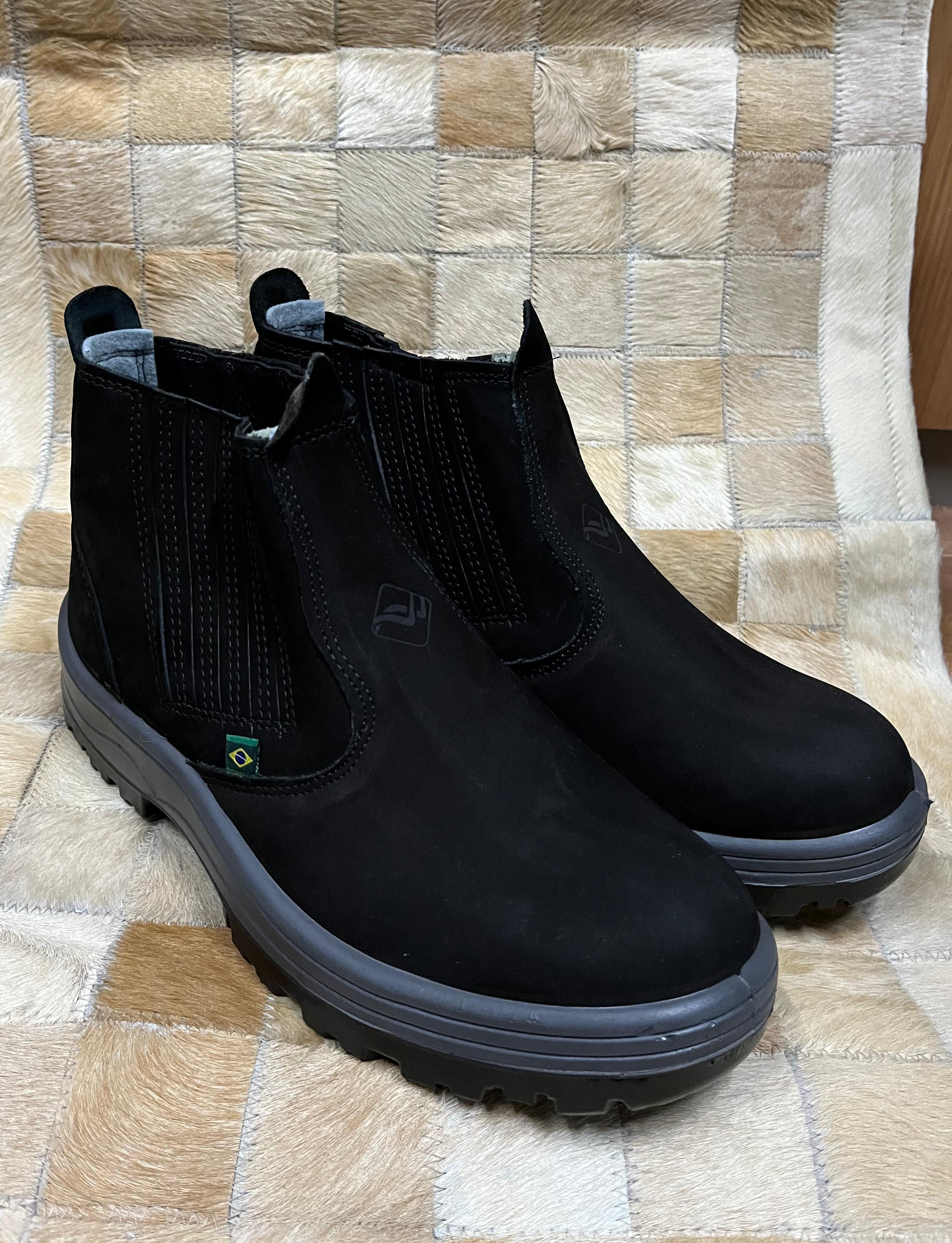 BOTINA PARA TRABALHO 071 NOBUCK PRETO N°42 - PALMA FLEX FORT