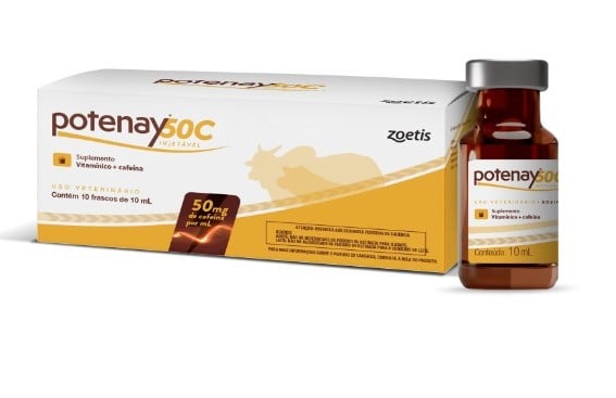 SUPLEMENTO VITAMÍNICO + CAFEÍNA POTENAY 50C 10ML - ZOETIS