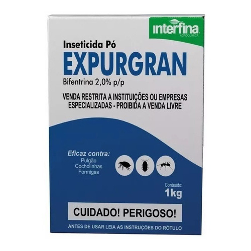 INSETICIDA E FORMICIDA EM PÓ EXPURGRAN 1KG - INTERFINA