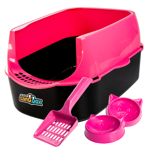KIT SANITÁRIO PARA GATOS SANDBOX FURBA - ROSA