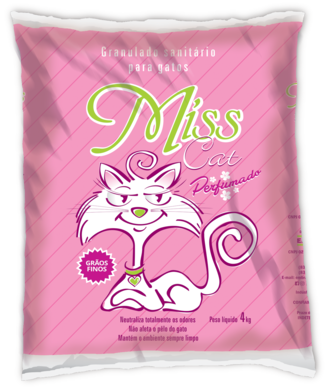 AREIA SANITÁRIA PARA GATOS MISS CAT PERFUMADA 4KG