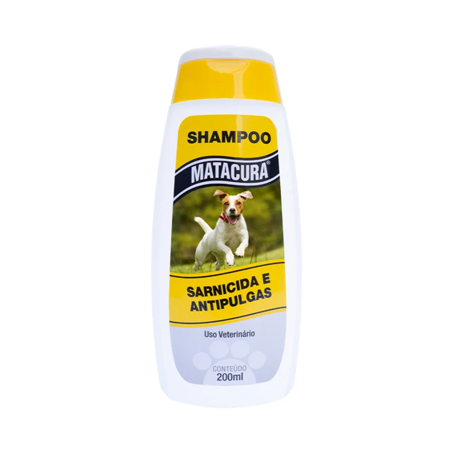 SHAMPOO SARNICIDA E ANTIPULGAS PARA CÃES 200ML - MATACURA