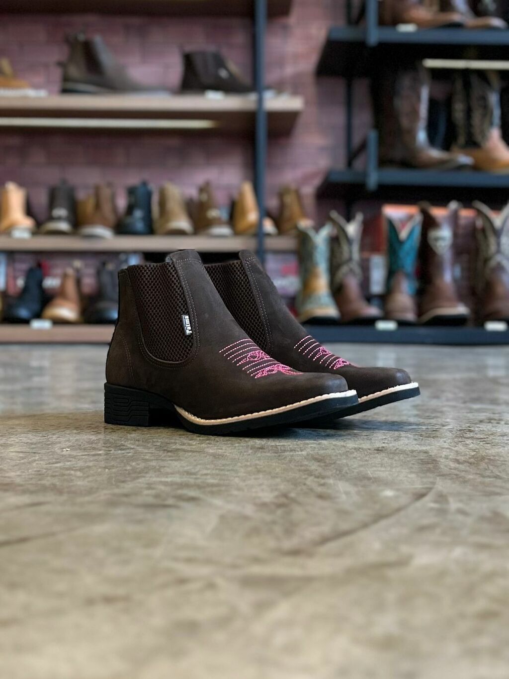 BOTINA FEMININA 429 NOBUCK CAFÉ N°37 - PALMA