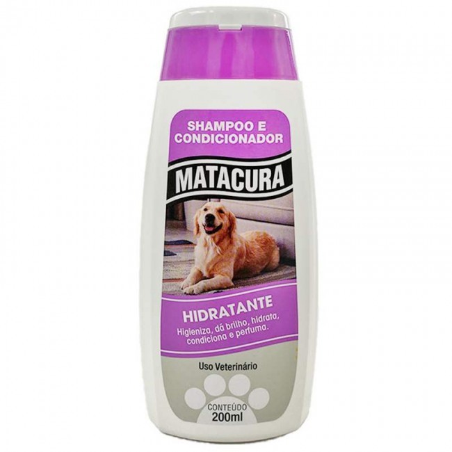 SHAMPOO E CONDICIONADOR HIDRADANTE PARA CÃES E GATOS 200ML - MATACURA