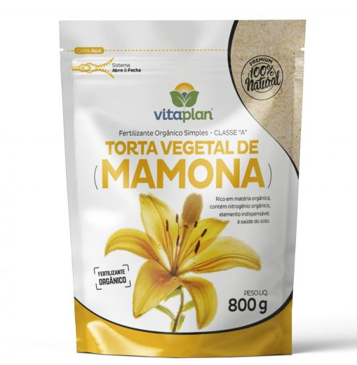 FERTILIZANTE TORTA DE MAMONA 800G - VITAPLAN