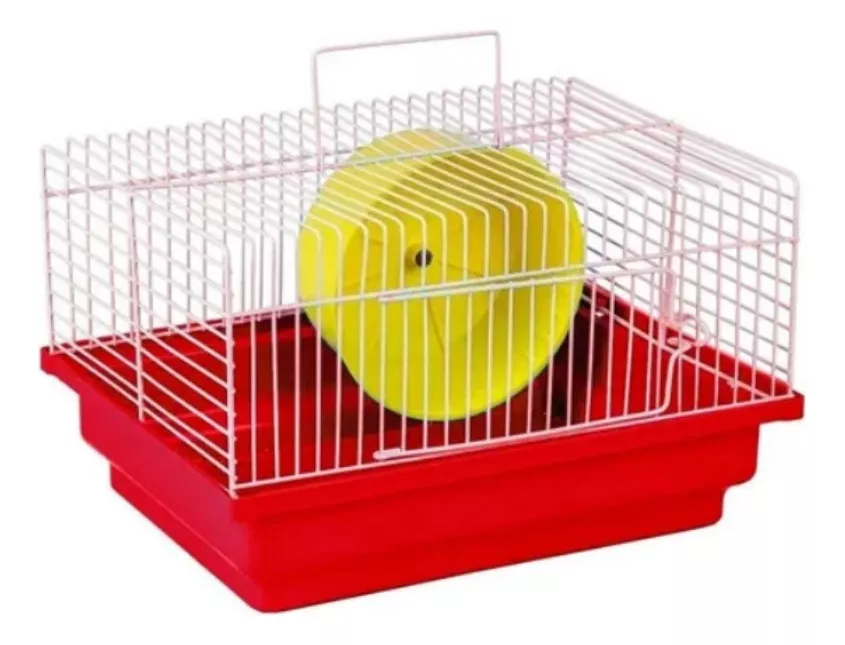 GAIOLA DE HAMSTER BRASILEIRINHA BÁSICA VERMELHA