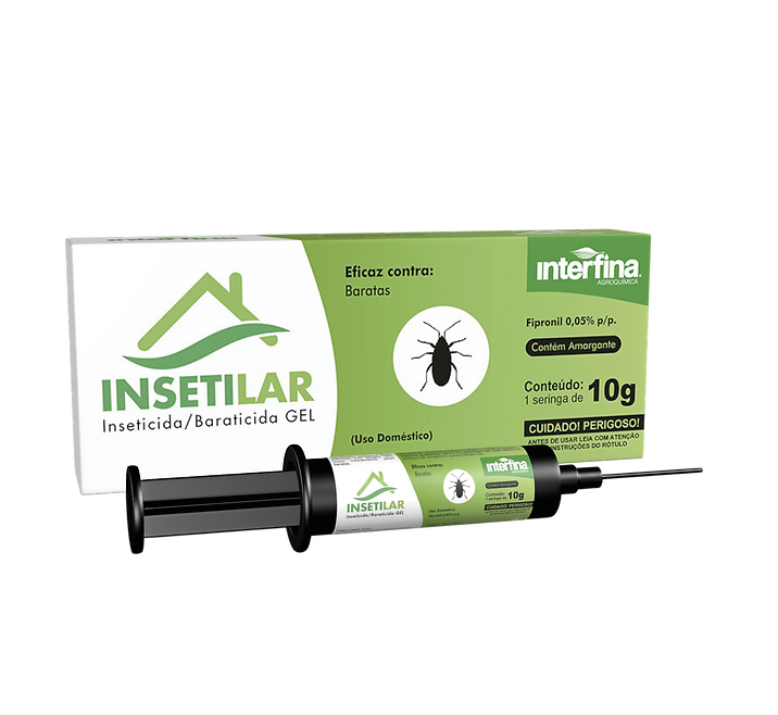 BARATICIDA EM GEL INSETILAR GEL BARATA SERINGA COM 10G - INTERFINA