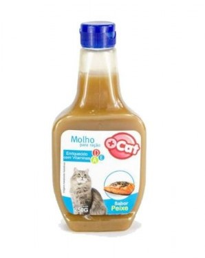 MOLHO PARA RAÇÃO SABOR PEIXE 250G PARA GATOS - MAIS CAT