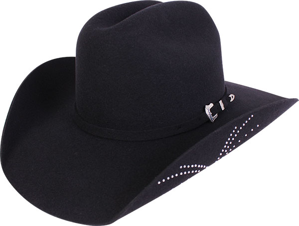 CHAPÉU ARIZONA HORSE ABA 10.0 PRETO TAMANHO 57 12431 - PRALANA