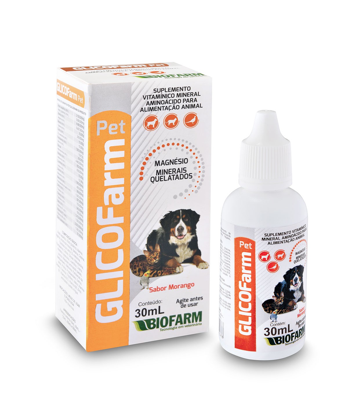 SUPLEMENTO VITAMÍNICO MINERAL GLICOFARM PET 60ML - BIOFARM