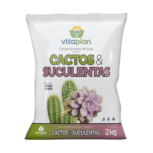 CONDICIONADOR DE SOLO PARA CACTOS E SUCULENTOS 2KG - VITAPLAN