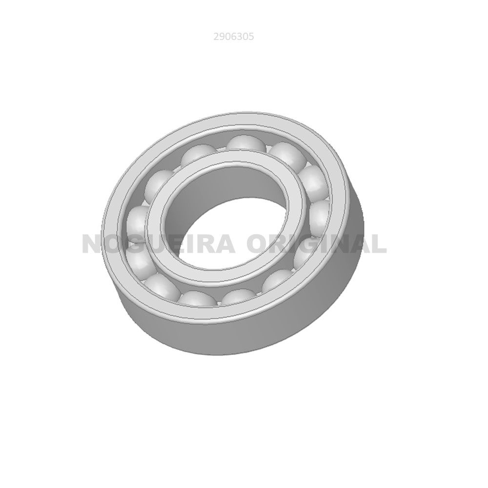 PEÇA DE REPOSIÇÃO ROLAMENTO RÍGIDO DE ESFERAS 6207 C3 - NOGUEIRA