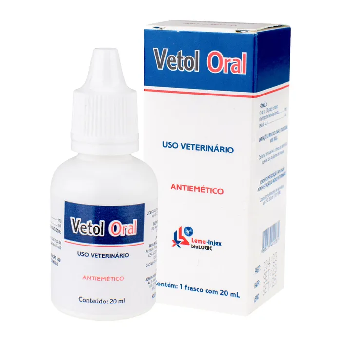 VETOL SOLUÇÃO ORAL LEMA 20ML - LEMA-INJEX