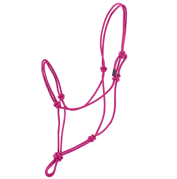 CABRESTO 7 NÓS DE CORDA PARA PÔNEI/MINI HORSE ROSA 4MM - MREIS