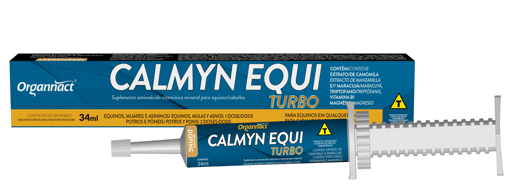 SUPLEMENTO CALMYN EQUI TURBO PASTA 34ML - ORGANNACT
