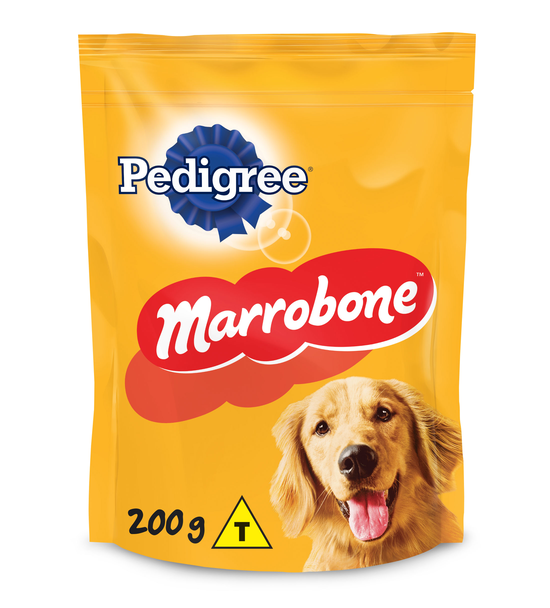 BISCOITO PEDIGREE MARROBONE CARNE PARA CÃES ADULTOS 200G